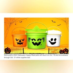 McDonald's Happy Meal Halloween Buckets 2022